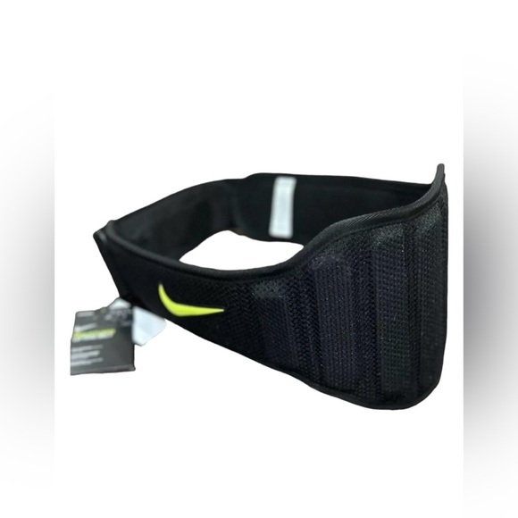 Nike Structured Training Lifting Firm Belt Size X-Large , Black/Volt -  NWT - Picture 4 of 6